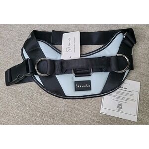 Shawn Co Dog Harness No-Pull w/ 3 Leash Clips Light Blue Size Medium NEW
